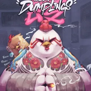 "CHKN n´ Dumplings" Ilustración por Creon Chickenhead