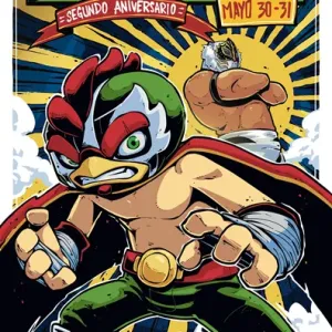 "El Fucking Hype 2 Aniversario" Ilustración por Creon Chickenhead (firmada)