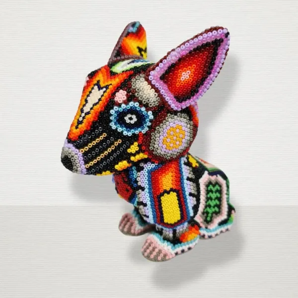 Huichol Art Xoloitzcuintli