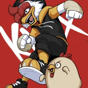 "Knox and Ten 2" Ilustración por Creon Chickenhead