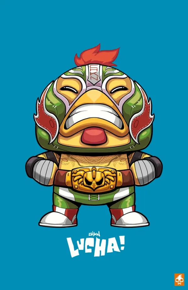 "Luchamp" Ilustración por Creon Chickenhead — imagen "Luchamp" Ilustración por Creon Chickenhead