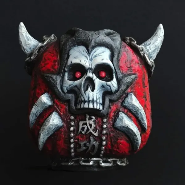 Marva The Skull Daruma: Death Neko Daruma