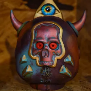 Marva The Skull Daruma: The Third Eye Skull Daruma